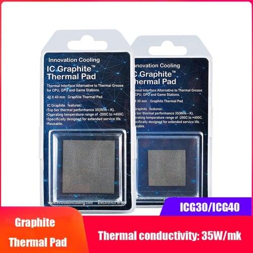 Innovation Cooling Graphite thermal pad thermal conductivity 35W/mk thermal pad suitable for CPU/GPU graphics motherboard