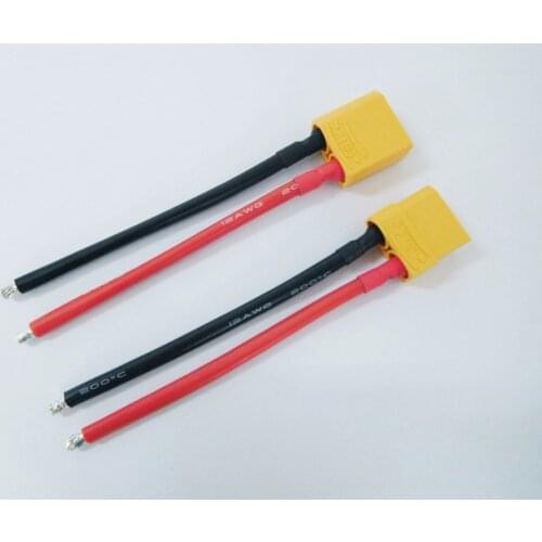 RC Battery Cable XT90 Connector Male Female with 12AWG Silicone Wire 10CM