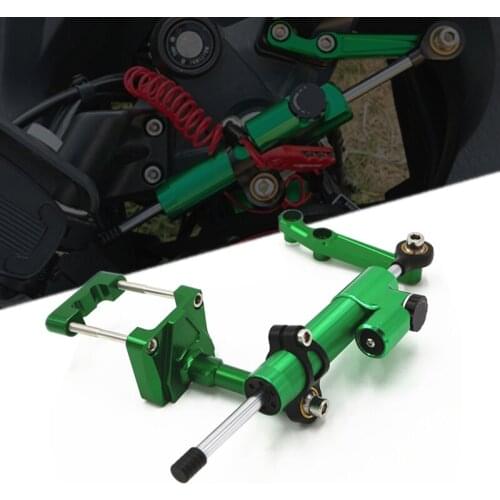 KAWASAKI NINJA250 EX250 Steering Damper Stabilizer Kit for Kawasaki Ninja250 EX250 Adjustable Handlebar Steering Damper EX250