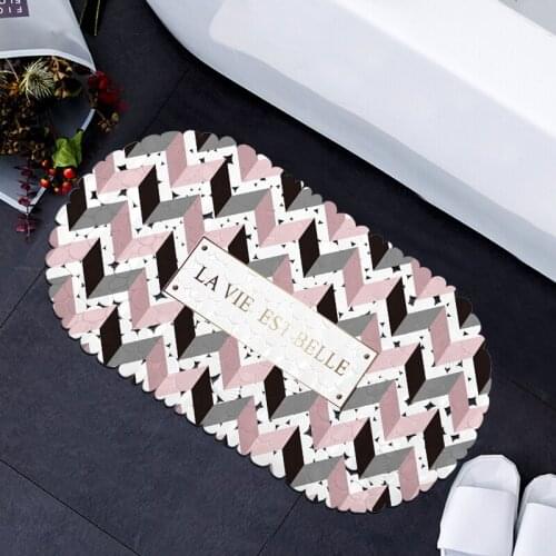Bath Mats FreeShipping pvc shower bath mat Nonslip floor V card mat anti-slip mat bathroom