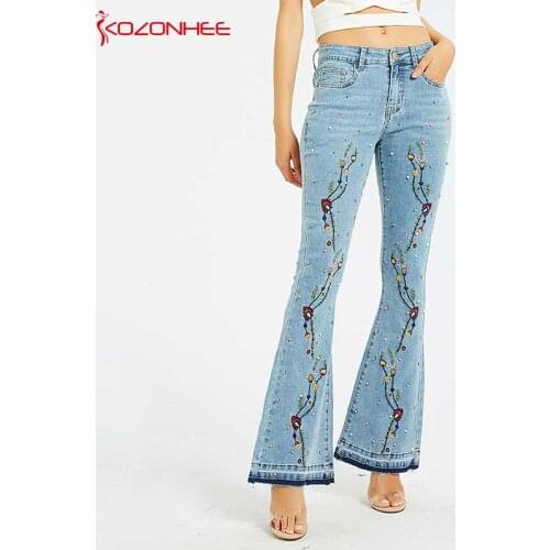 Women's Jeans With Embroidery Kozonhee China