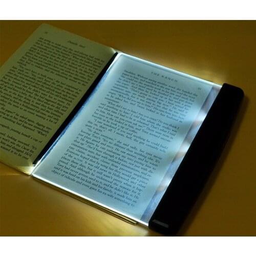 2PCS Creative Fashion LED Night Light Book Light Reading Lamp Novelty Wireless Eye Protection Battery Lamp lampara para leer