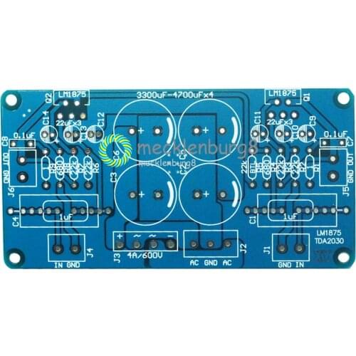 LM675 LM1875T TDA2030 TDA2030A audio printed circuit board power amplifier do-it-yourself board