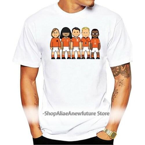 Mens netherlands legends Johan Cruyff Edgar Davids Ruud Gullit Dennis Bergkamp Marco Van Basten T shirt T Shirt tee