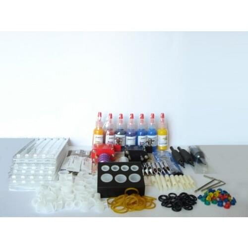 Beginner tattoo kit completed set permanent makeup tattoo kit tattoo manufacturers 2 tattoo gun kit