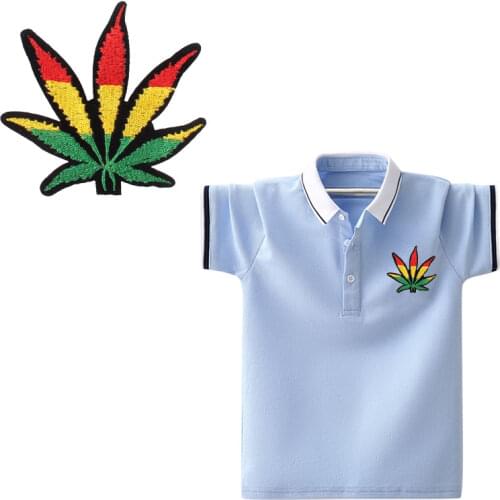 Leaves flower feather Patches For Stripe Clothes Patch A-level Washable Iron On Applique DIY Clothing Sticker