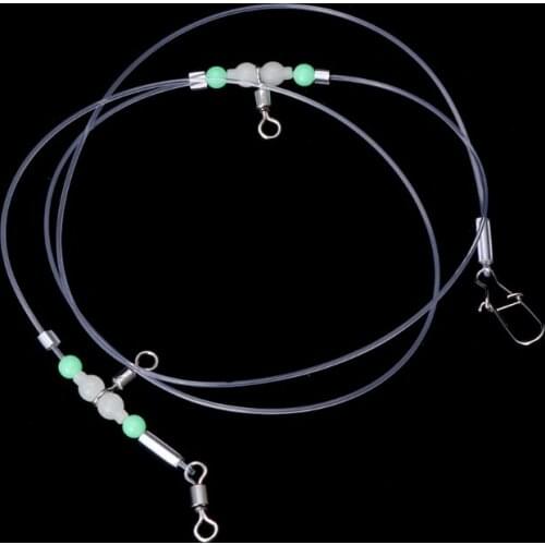 2021 New 1 Group Fishing Tackle Line Swivels Night Luminous Beads Pins Rolling Connector