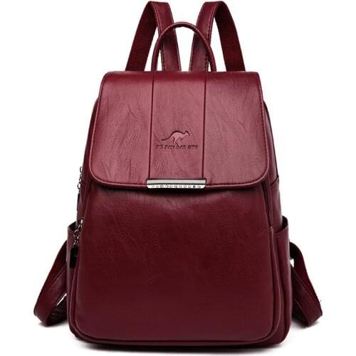 2021 New Fashion Female Bag Luxury Backpack In Womens Casual Daypacks Designer Large Capacity PU Backpack School Shoulder Bags