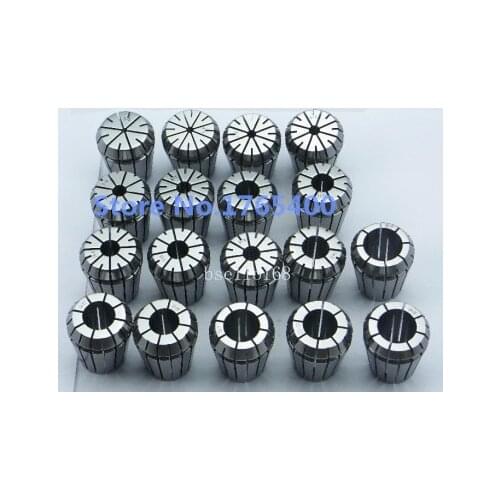New 19 PCS ER32 SPRING COLLETS SET (Range 2mm-20mm) ER32 Collet Chuck CNC Mill