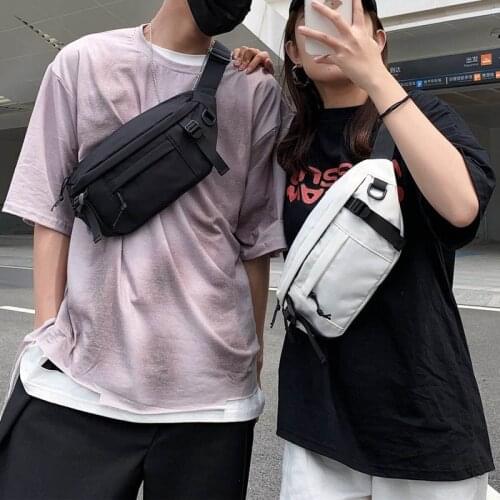 Casual Chest Bags Waist Pack Men Travel Large Capacity Crossbody Pouch Men Canvas Pouch Outdoor Messenger Bag Belt Phone Pouch