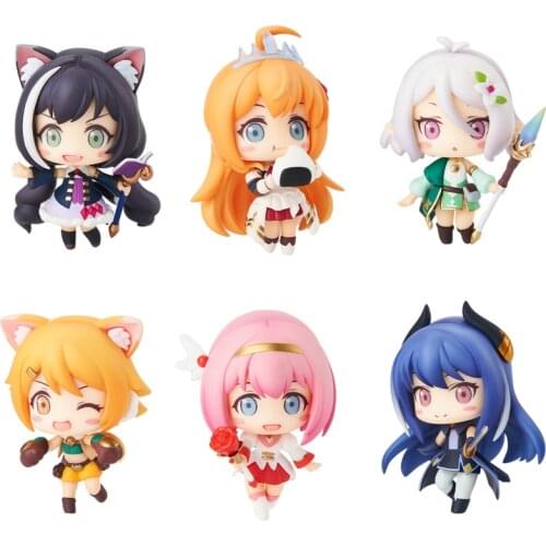 Pre-Sale Princess Connect! Re:dive Anime Kyaru Eustiana Von Astraeanatsume Kokoro Q Version Model Hand-Made Collectible Toys