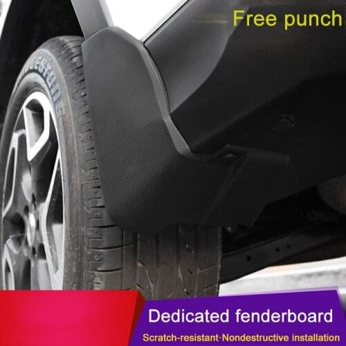 QHCP Car Mud Flap Front Rear Fender Mudflap Engineering Plastic Splash Mudflaps Mud Flaps Kit Fit For Subaru XV 2018 Accessories