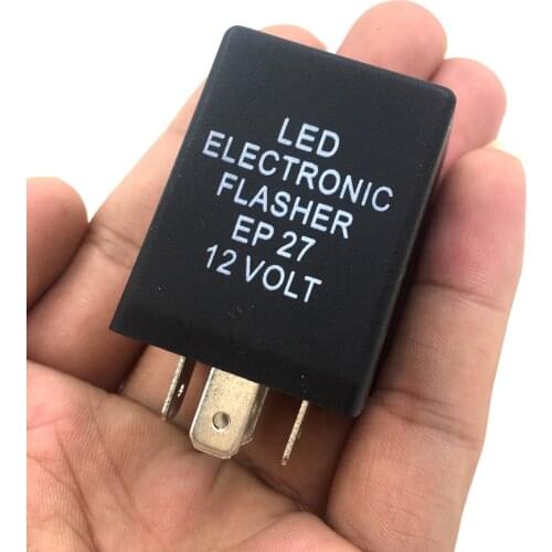 New Arrival EP 27 LED 5Pin Car Flasher Relay Fix Hyper Flash Turn Signal Decoder Load Equalizers Black Color