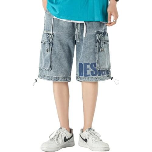 Mens Jeans Shorts 2021 Summer Short Harajuku Hip Hop Streetwear Male Short Pants Denim Casual Shorts For Men