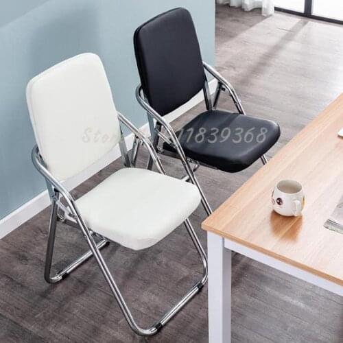 Folding Chair Home Student Dormitory Dining Chair Back Chair Simple Conference Stool Portable Leisure Training Computer Chair