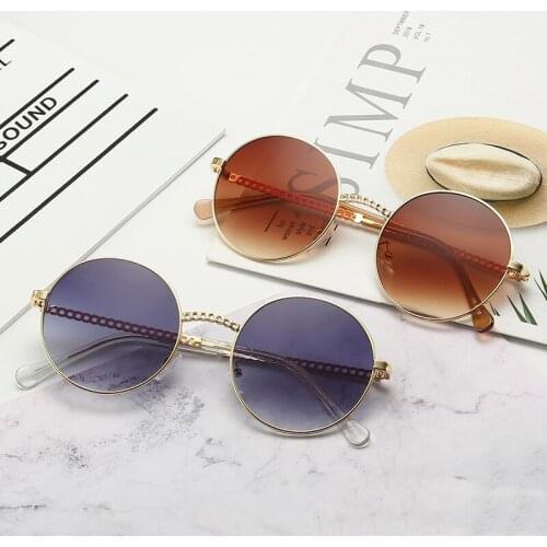 Veshion Round Sunglasses Women Men Vintage Retro Sun Glasses for Male Female Brand Designer Woman Glasses Metal Frames Uv400