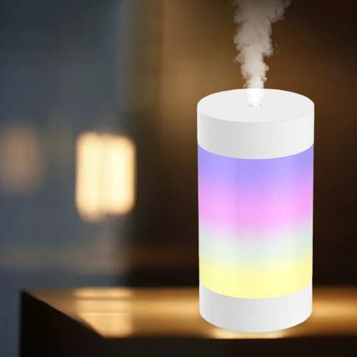 300ml USB Ultrasonic Air Humidifier Aroma Essential Oil Diffuser Ultrasonic Cool Mist Maker with Colorful Night Light for Home