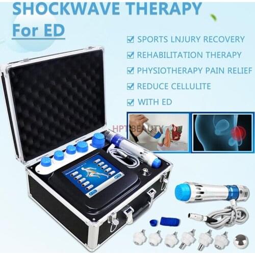 High Effeciency Shockwave ED Treatment Machine 7 Transmitters Extracorporeal Shock Wave Therapy Machine Pain Relief