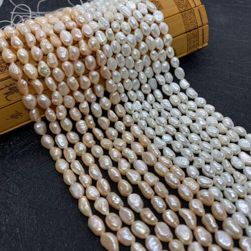 A-grade Multicolor Natural Freshwater Rice-shaped High-quality Pearl 5-7mm, Used for DIY Jewelry Making of Ladies Bracelets