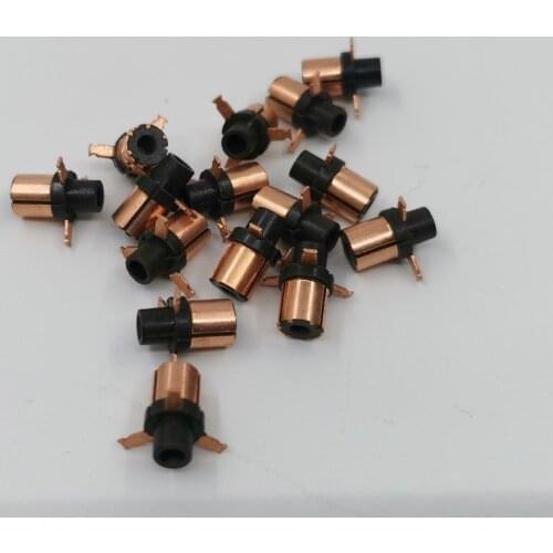 10Pcs Motor Commutator Explosion-proof Copper Head Accessories Dia.4.5mm Length 9mm for 1/32 Tamiya Mini 4WD Car Model