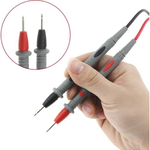 1 Pair Universal Digital Multimeter Test Lead Probe Pen Cable + Alligator Pliers