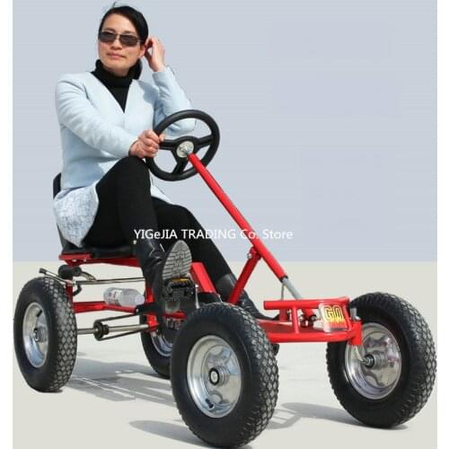 16 inch wheel adult go-karts, with hand brake adult pedal go kart, can load 100KG