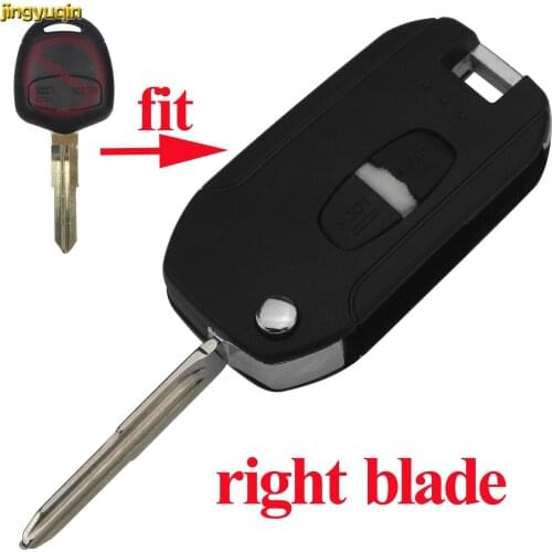 2 Buttons Right Blade Modified Remote Car Key Shell Case for Mitsubishi Outlander Lancer Evolution Grandis Styling