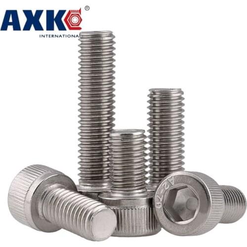 4# #4-40 5/16 3/8 Inch 5/16" 3/8" Length 304 Stainless Steel US UNC Coarse Thread Allen Head Screw Cap Hex Hexagon Socket Bolt