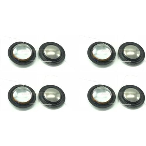 8pcs 25.4mm 25.5mm (1") silk+Titanium diaphragm dome Tweeters voice coil menbrance 8ohm 1inch