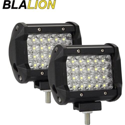 60W 72W Car LED Light Bar Drving Lamp for Offroad Trucks Boat Trailer Tractor 4x4 4WD ATV Car Extra Driving Light Auto Fog Lamp