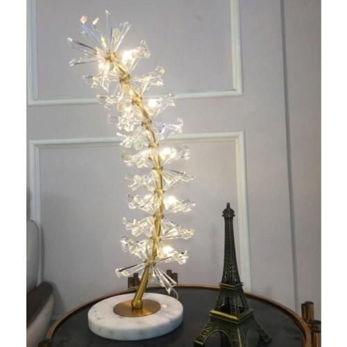 Free Shipping Crystal Table Lamps Crystal Table Lamp Modern Firefly Luxury Living Room Bedroom Nordic Table Lamp Home Decoration
