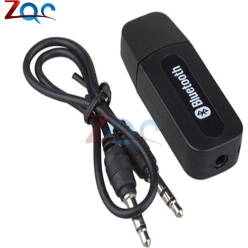 Bluetooth Aux Wireless portable mini Black bluetooth Music Audio Receiver Adapter 3.5mm Stereo Audio for Home Car Mobile Phone