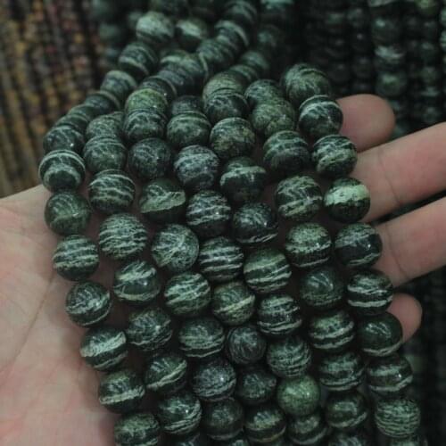 Green zebra jaspers stone beads natural stone beads DIY spacer beads for jewelry making strand 15" wholesale