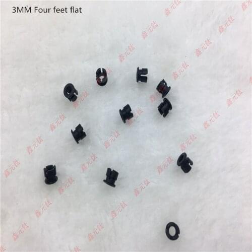 3MM 5MM LED lamp holder black Length of the buckle Four feet flat Button lamp bead Plastic seat 1000pcs/lot