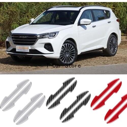 For JETOUR X70 X90 X70S X70 Plus Car Side Door Edge Guard Bumper Trim Protector Carbon Fiber Stickers