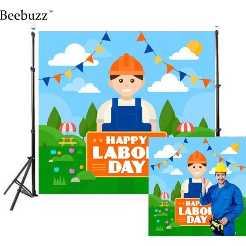 Cartoon Workers Labor Day Decoration Background Labor Day Decoration Photo Photography