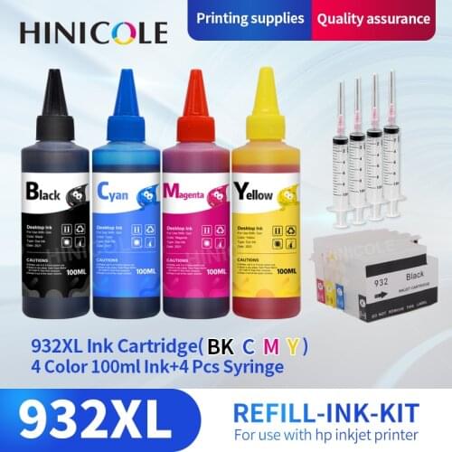 Hinicole 932 933 XL for HP 932 933 XL Replacement Ink Cartridge for HP Officejet 6100 6600 6700 7110 7610 7612 Printer