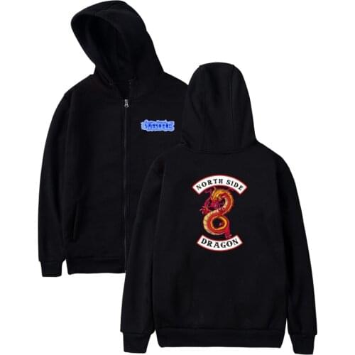 Riverdale Harajuku Fashion Streetwear Riverdale Hoodies Men/Women Zipper XXS Print Letter Tracksuit Hoodies Plus Size 4XL