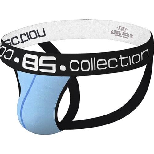 Bs85 cross border supply mens underwear sexy breathable cotton low waist t-shirt mens wholesale bs007T