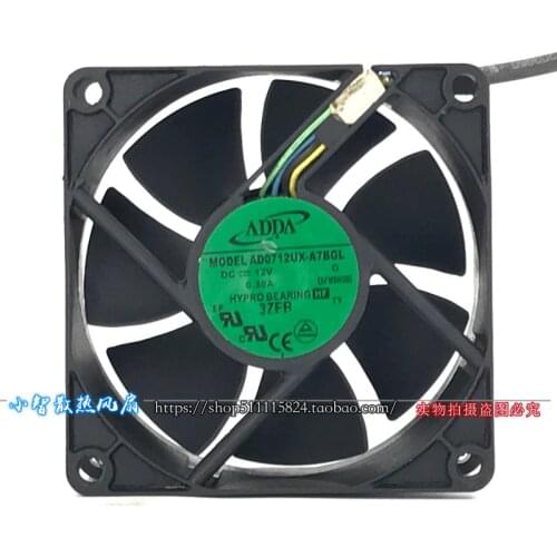 AD0712UX-A7BGL new 7025 fan 12V 0.30A 4-wire PWM intelligent temperature controlled fan