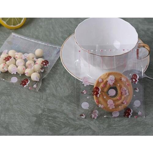 New Snowman Xmas Ziplock Bag Biscuit Packaging Food Plastic Bag Self-Adhesive Dessert Packaging For Baking Decor
