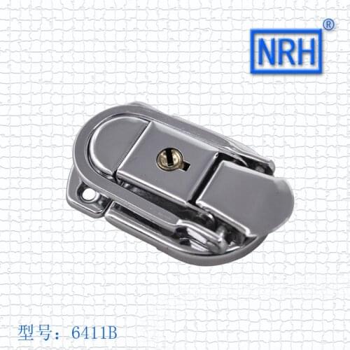 NRH 6411B steel chrome plating toggle draw latch with 2 keys for briefcase & suitcase 2pack toggle latch hasp wholesale price