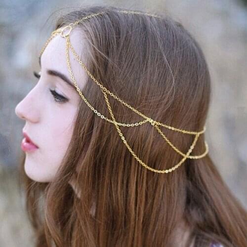 Fairy Temperament Simple Tassel Chain Hair Band Hair Accessories Women Fashion Fine Headwear Girl Head Chain Jewelry Headband