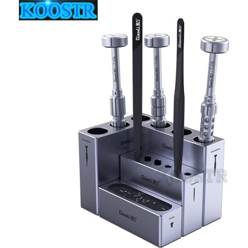 Qianli High Quality Aluminum Alloy Modular Storage Box For Mobile Phone Repair Parts And Tool Storage Organizer 4pcs/Set