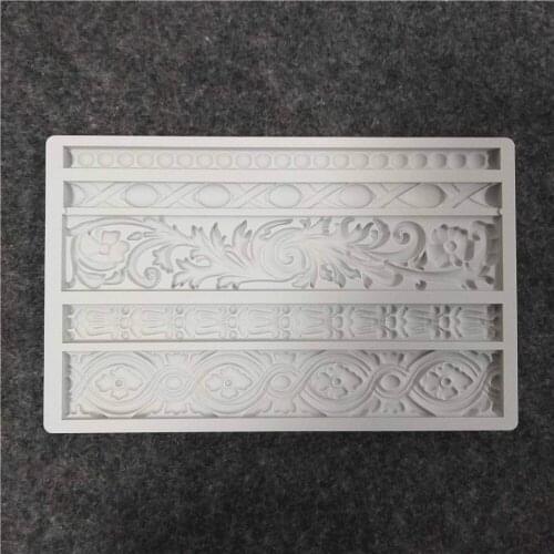 Cake Silicone Mold Beautiful Flower Pattern Decoration DIY Chocolate Cake Dessert Bread Mousse Jelly Decorating Clay Molds New