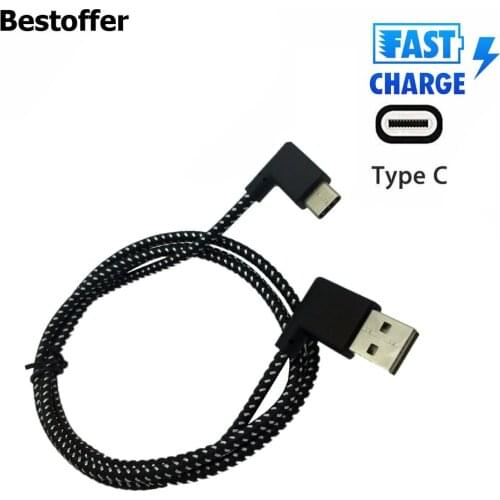 Type C 90 Degree Right Angle USB C 3.1 Fast Data Sync Charging Charger Cable Free Shipping