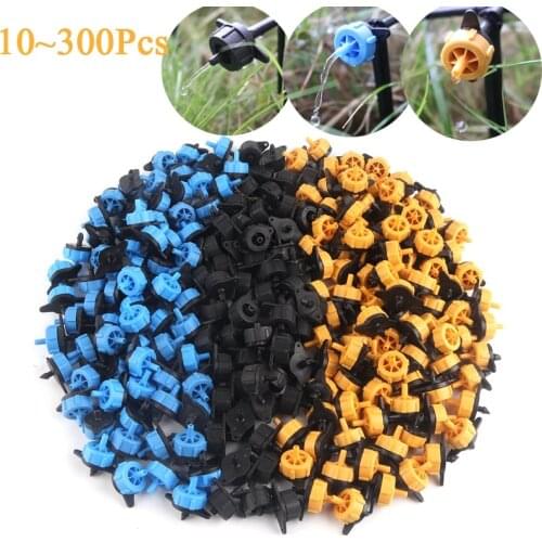 10~300Pcs Garden Drip Irrigation Emitter 2L 4L 8L Flow Detachable Pressure Compensation Orchard Sprinkler Plastic Micro Dripper