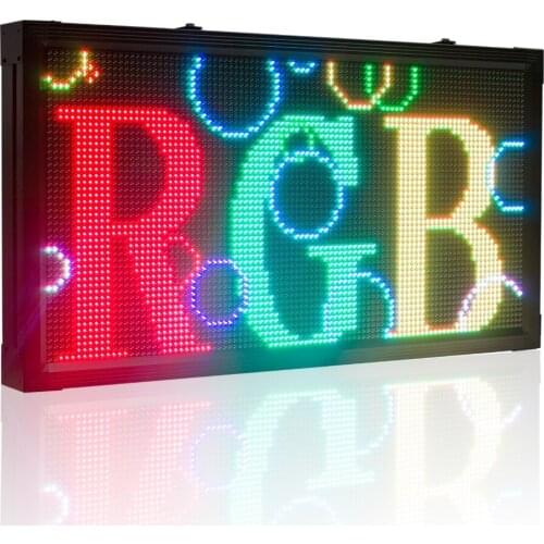 103*55cm RGB Full Color P10mm Custom multi-line Outdoor Waterproof LED Message Sign Moving Scrolling led Display Board for shop