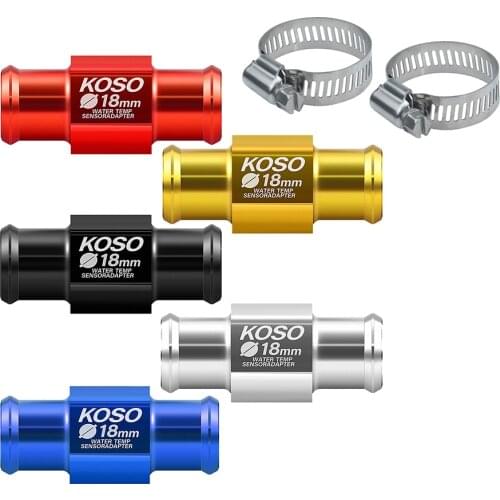 18mm CNC Aluminum Motorcycle Water Thermometer Connector Kits Adapter Sensor Plug Coolant Pipe for Yamaha Honda Suzuki Kawasaki