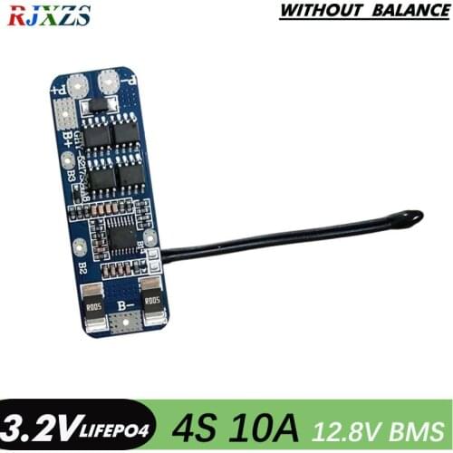 4S 10A lifepo4 12.8V 18650 BMS PCM battery protection board bms pcm for lifepo4 battery cell pack